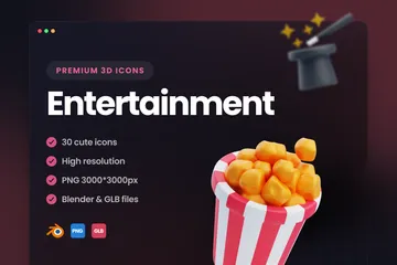 Entertainment 3D Icon Pack