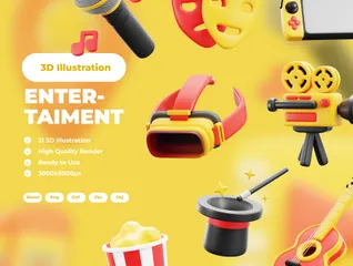 Entertainment 3D Icon Pack