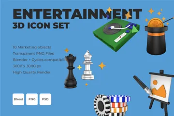 Entertainment 3D Icon Pack