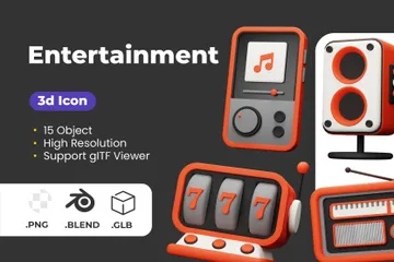 Entertainment 3D Icon Pack