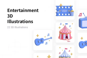 Entertainment 3D Illustration Pack