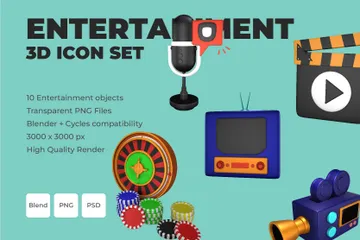 Entertainment 3D Illustration Pack