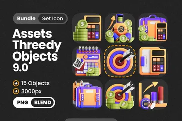 Objets métier Pack 3D Icon