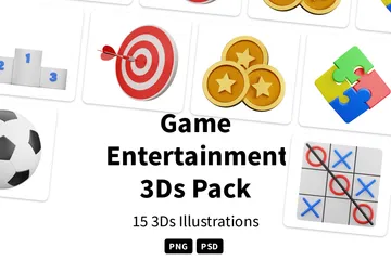 Entretenimiento de juegos Paquete de Icon 3D