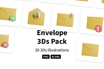 Envelope 3D Icon Pack