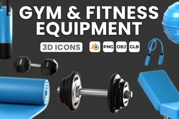 Equipamentos de ginástica e ginástica Pacote de Icon 3D