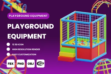 Equipamento de playground Pacote de Icon 3D