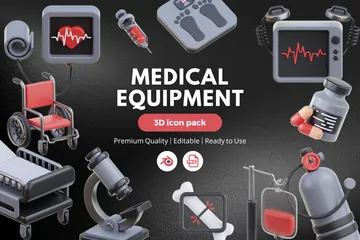 Equipamento médico Pacote de Icon 3D