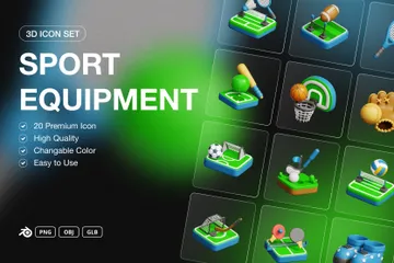 Equipo de deporte Paquete de Icon 3D