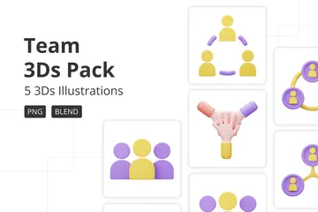Équipe Pack 3D Icon