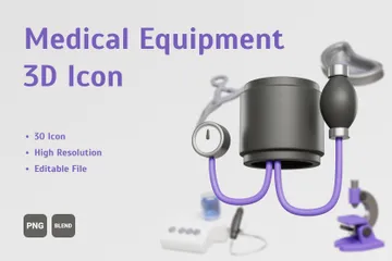 Équipement médical Pack 3D Icon