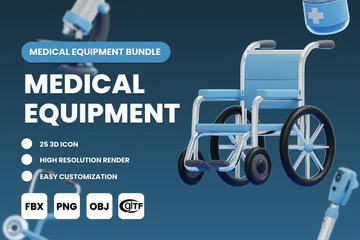 Équipement médical Pack 3D Icon