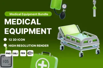 Équipement médical Pack 3D Icon