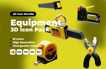 EQUIPMENT 3D Icon Pack