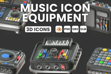 Equipo de música Paquete de Icon 3D