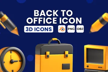 Escritório Pacote de Icon 3D