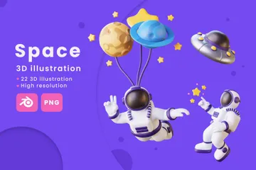 Espace Pack 3D Illustration