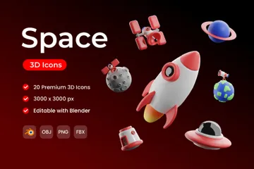 Espace Pack 3D Icon