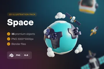 Espace Pack 3D Icon