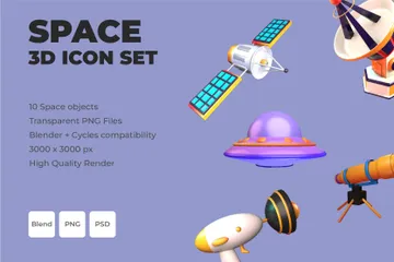 Espace Pack 3D Icon