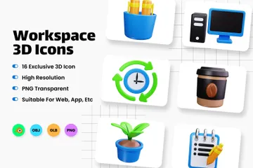 Espace de travail Pack 3D Icon