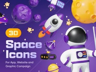 Espacio Paquete de Icon 3D