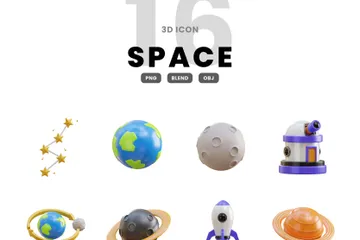 Espacio Paquete de Icon 3D