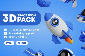 Espaço Pacote de Icon 3D