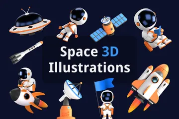 Espaço Pacote de Illustration 3D