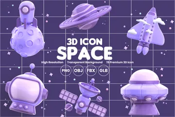 Espaço Pacote de Icon 3D