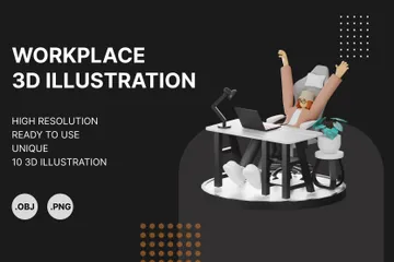Espaços de trabalho Pacote de Illustration 3D