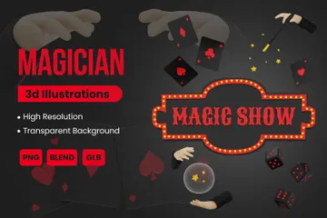 Show de magia Paquete de Icon 3D