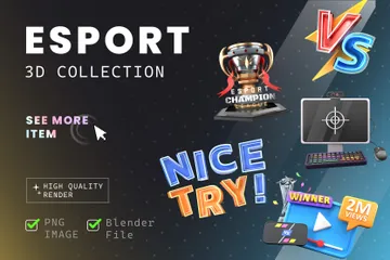 Esport Gaming 3D Icon Pack