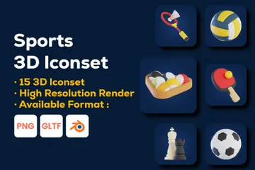 Esportes Pacote de Icon 3D