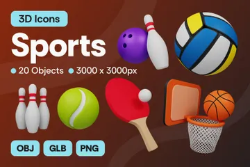 Esportes Pacote de Icon 3D