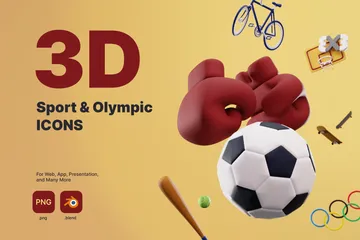 Esportes e Olimpíadas Pacote de Illustration 3D