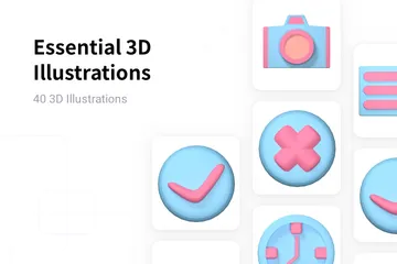 Essencial Pacote de Illustration 3D