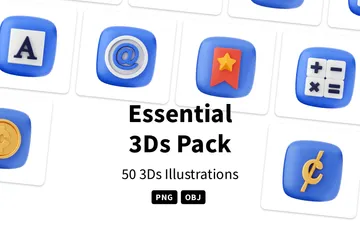 Essencial Pacote de Icon 3D