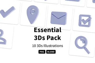 Essencial Pacote de Icon 3D