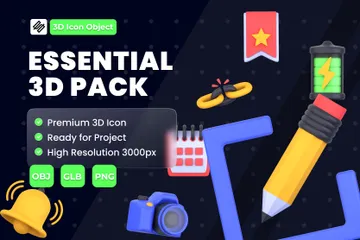 Essential 3D Icon Pack