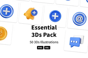 Essential 3D Icon Pack