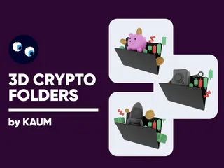 Essential Crypto Folders 3D Illustration Pack