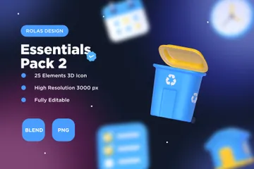 Essentials 3D Icon Pack