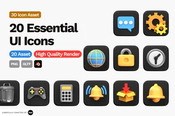 Essentials 3D Icon Pack