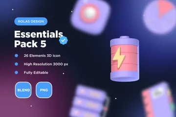 Essentials 5 3D Icon Pack