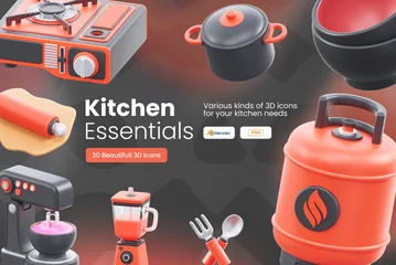 Essentiels de cuisine Pack 3D Icon