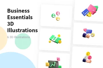 Les essentiels de l'entreprise Pack 3D Illustration