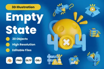 Estado vacío Paquete de Icon 3D