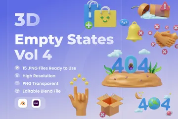 États vides Vol 4 Pack 3D Icon