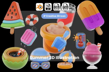 Été Pack 3D Icon